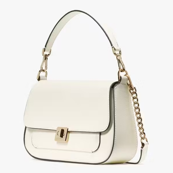 Kate Spade Phoebe Small Flap Crossbody, Meringue - Picture 3 of 5